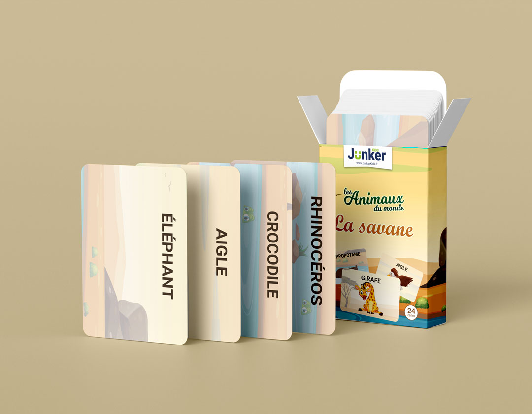 Jeu éducatif de savane favorisant l'orthographe chez les enfants